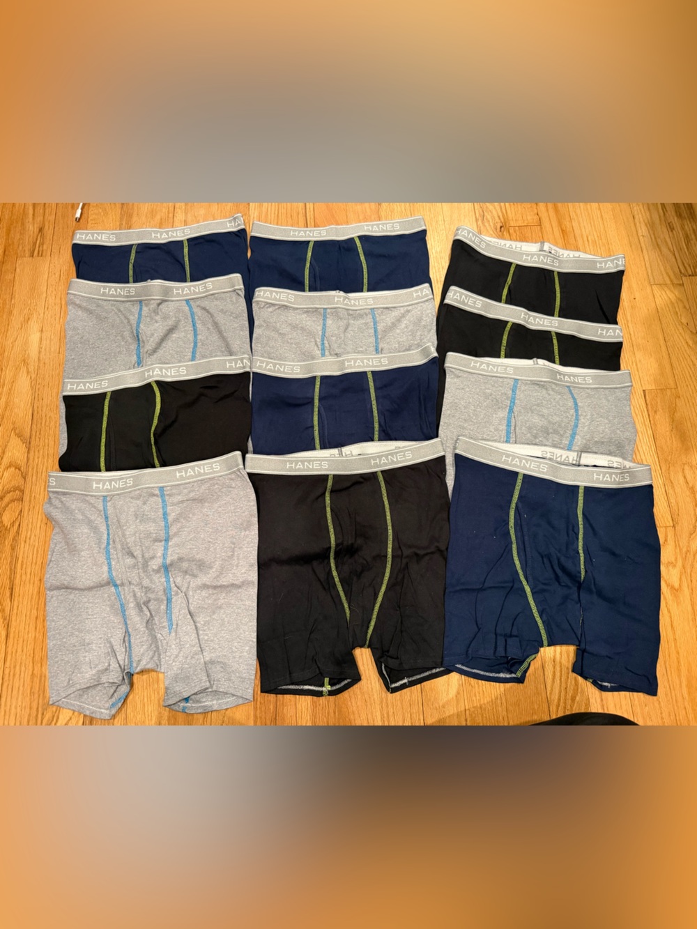 Boys Hanes boxer briefs size XL bundle of 12 NWOT